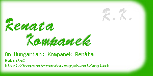 renata kompanek business card